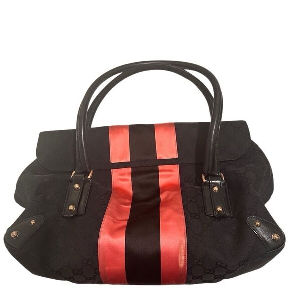 Gucci large horsebit pink and black tote - Picture 7 of 16